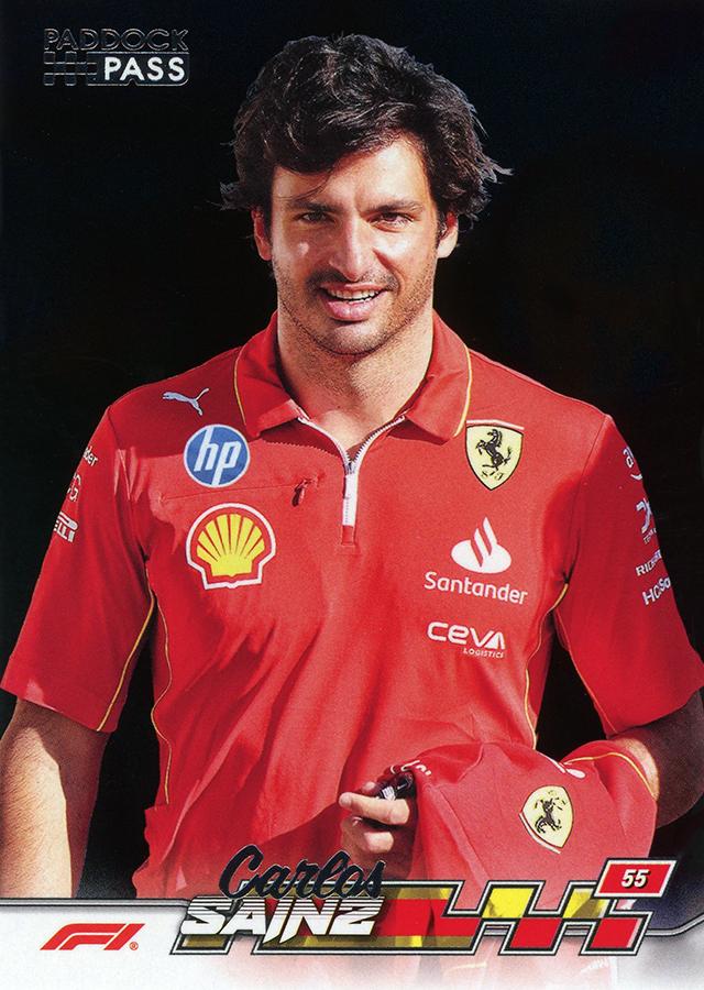 Carlos Sainz #4 Paddock Pass - Chrome