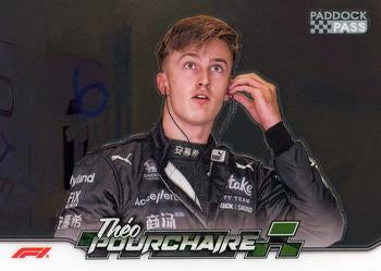 Theo Pourchaire #28 Paddock Pass - Chrome