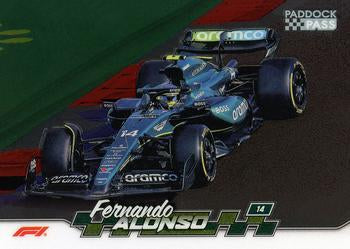 Fernando Alonso #41 Paddock Pass - Chrome