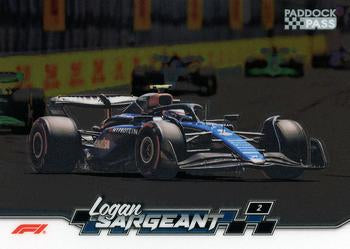 Logan Sargeant #50 Paddock Pass - Chrome