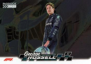 George Russell #55 Paddock Pass - Chrome