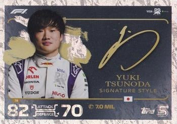 Yuki Tsunoda Signature #78