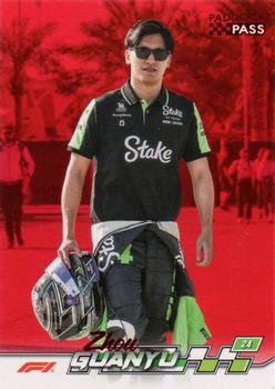Zhou Guanyu #14 Paddock Pass - Red