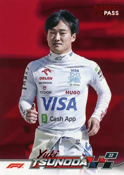 Yuki Tsunoda #17 Paddock Pass - Red