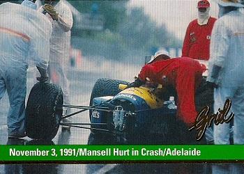 November 3, 1991/Mansell Hurt In Crash/Adelaide #198