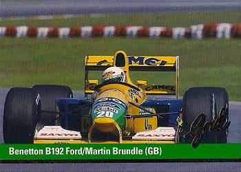 Benetton B192 Ford / Martin Brundle #19
