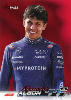 Alexander Albon #19 Paddock Pass - Red