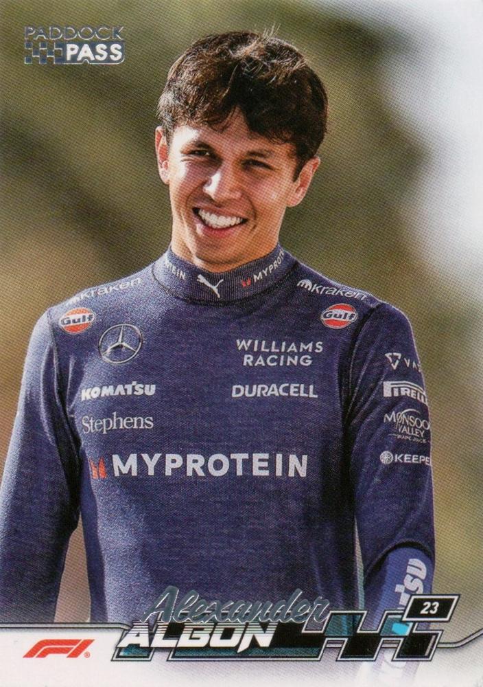 Alexander Albon #19 Paddock Pass
