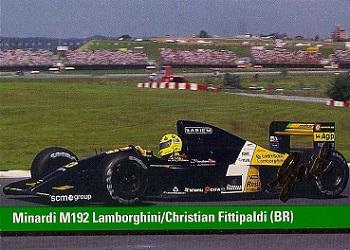 Minardi M192 Lamborghini / Christian Fittipaldi #22