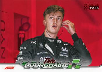 Theo Pourchaire #28 Paddock Pass - Red