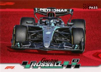 George Russell #35 Paddock Pass - Red