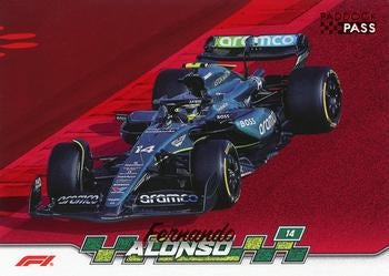 Fernando Alonso #41 Paddock Pass - Red