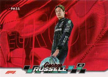 George Russell #55 Paddock Pass - Red