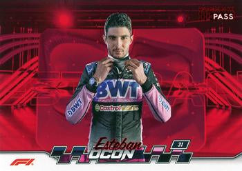 Esteban Ocon #59 Paddock Pass - Red