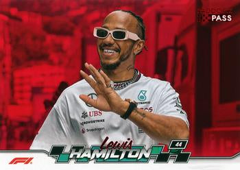 Lewis Hamilton #6 Paddock Pass - Red