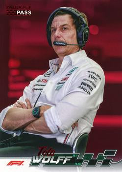 Toto Wolff #71 Paddock Pass - Red