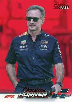 Christian Horner #72 Paddock Pass - Red