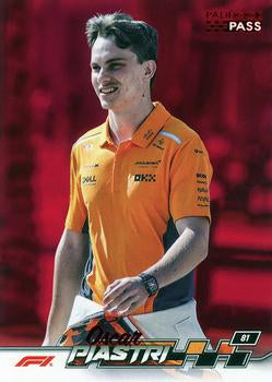 Oscar Piastri #8 Paddock Pass - Red