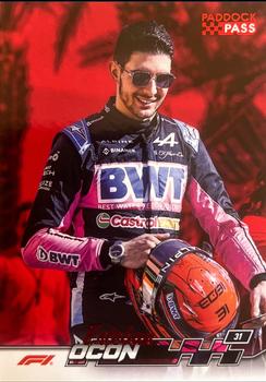 Esteban Ocon #9 Paddock Pass - Red